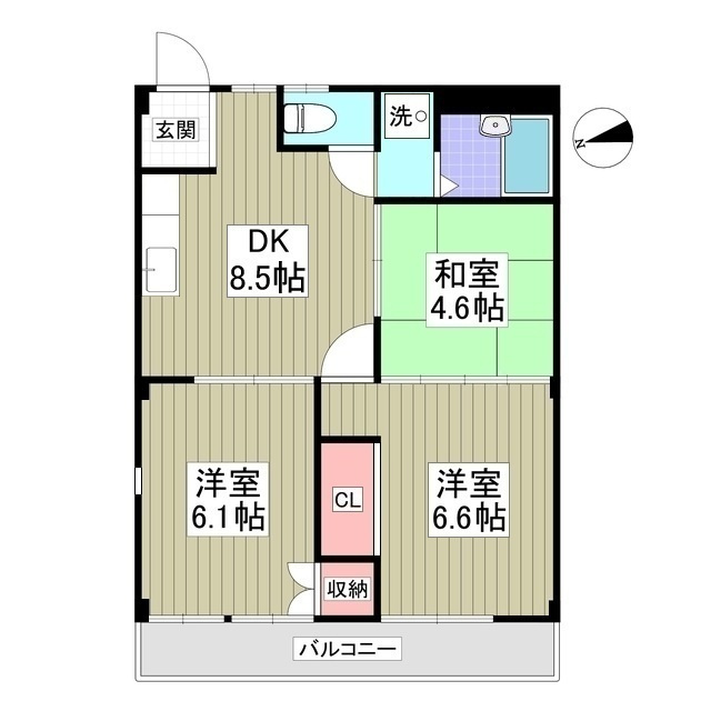 メゾンサクセスBの間取り