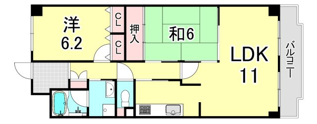 ココ西宮の間取り