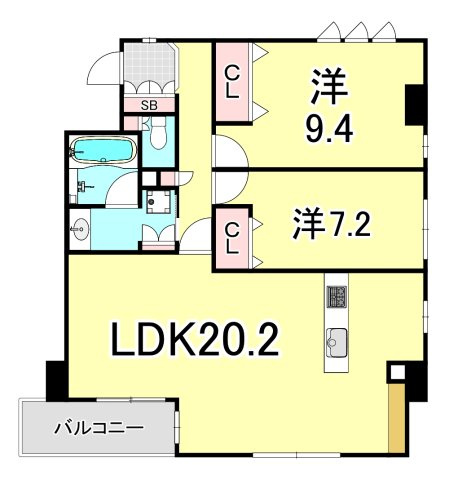 Cross　Season甲子園の間取り