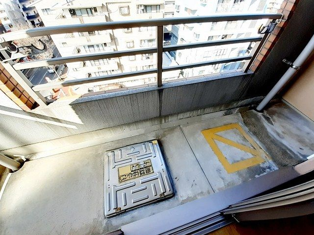 プレジデント姪浜駅前のバルコニー