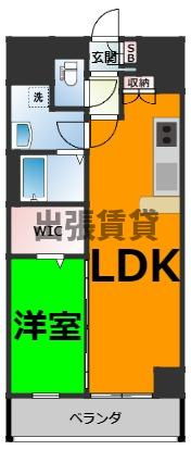 仲介手数料０円！フォレシティ栄の間取り