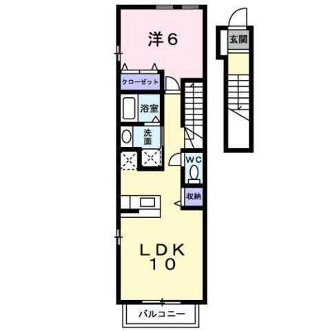 【間取り】 | ピュア　ファウンテン　ヴィラⅢ