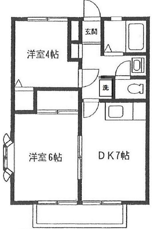 メゾンテヅカDの間取り
