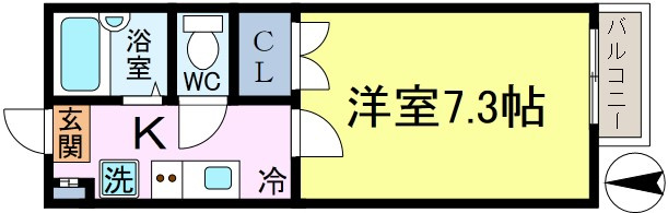 リべルテ中央の間取り