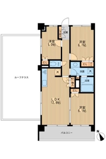 ＨＦ若林公園レジデンスの間取り