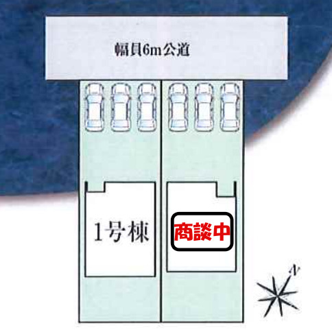 【同施工物件ご案内可能】豊明市二村台　全2棟の区画図|全体区画数｜全2棟
◆駐車並列3台可能！(但し、車種による)
◎まずは、お気軽にお問い合わせください。現地を案内しながら周辺環境も見て頂けます。　　　　　　　　　　　　　　　　　　　　　　　　　　　　