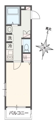 MELDIA西浦和Ⅳの間取り