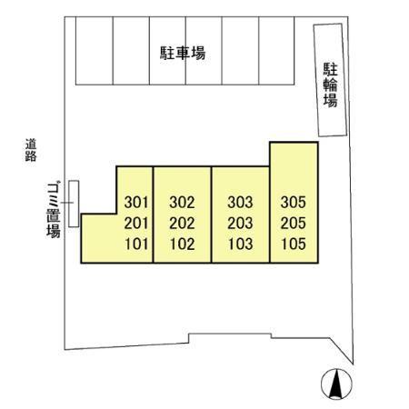 トレビナ武蔵野の区画図