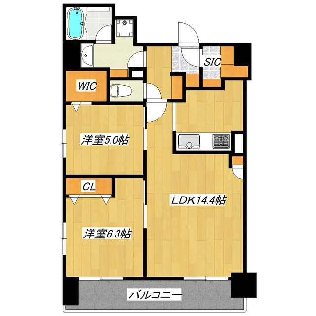 クリオ赤羽壱番館の間取り|２ＬＤＫ！