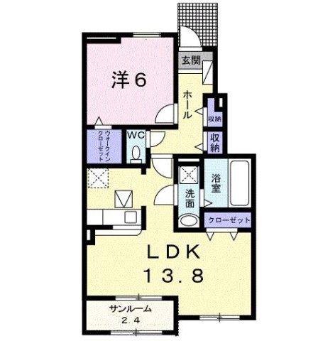 Ｓキャメロン　Ⅰの間取り
