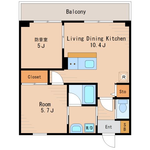 アーツ菊川の間取り