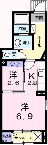 フィオーレ西庄Ａの間取り