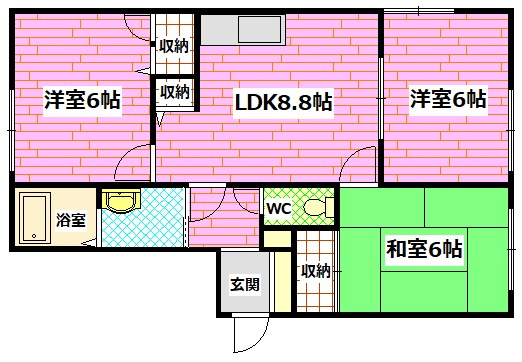 ウエストコートAの間取り