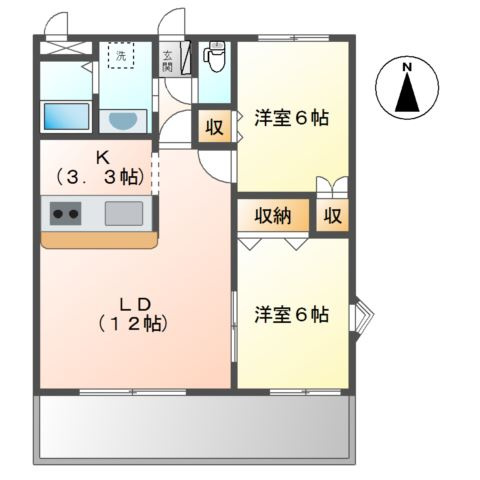 ディア　エスタシオンの間取り