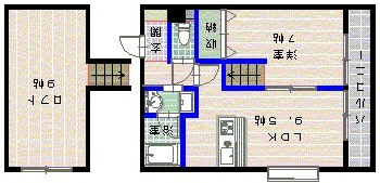 【間取り】 | ウィンザー荒江Ⅰ
