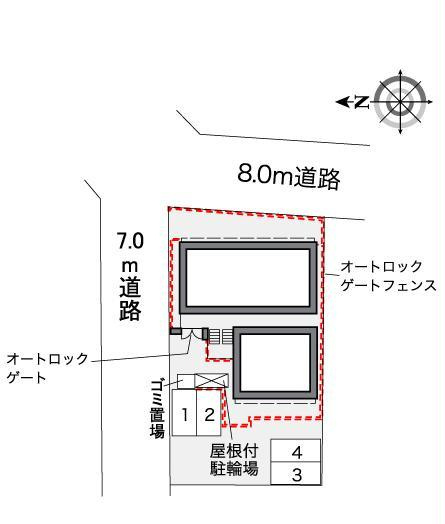 レオパレスtsubasaの区画図