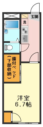 レオパレスtsubasaの間取り
