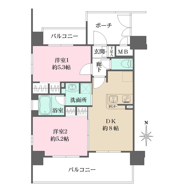 エステムプラザ京都御所ノ内REGIA（レジア）の間取り
