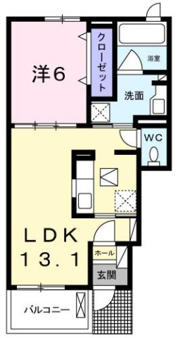 カーサ　セレーナＢの間取り