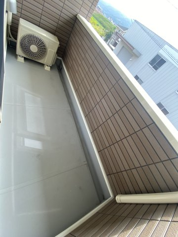 ロータス南島田Bのバルコニー