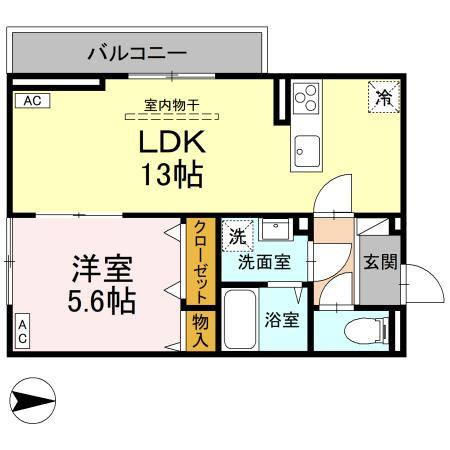 アーバンライフヒロ沖浜の間取り