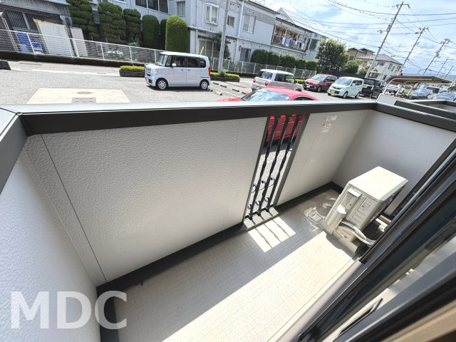 コーポＫ　D棟のバルコニー