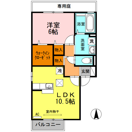 コーポＫ　D棟の間取り