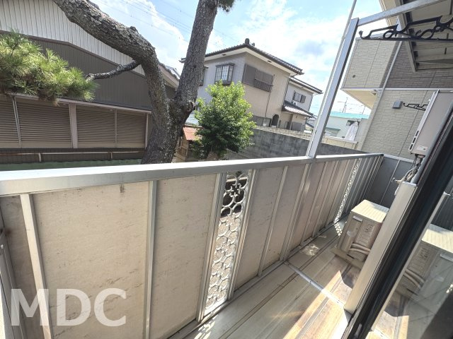 セジュール住吉　A棟のバルコニー