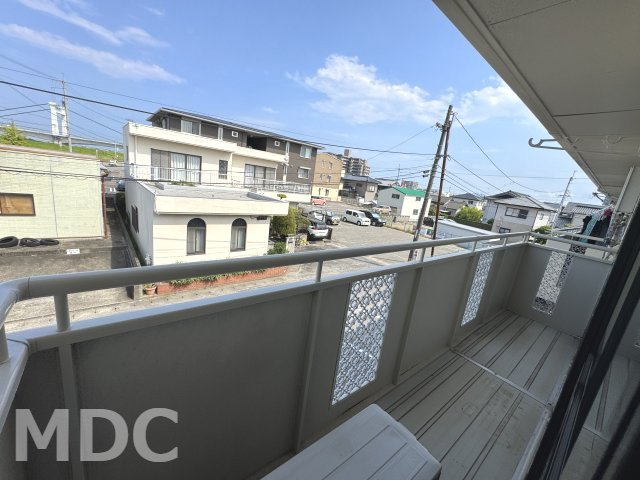 セジュール住吉Ⅱのバルコニー