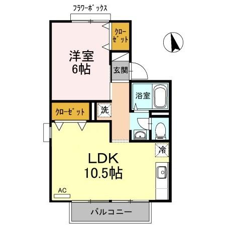 セジュール笹川の間取り