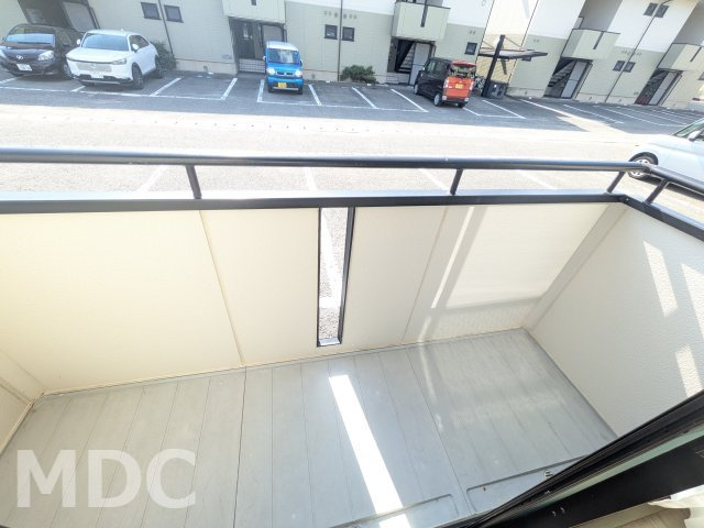 ドミール古川　A棟のバルコニー