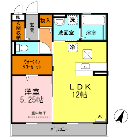 フェリーチェ 大岡の間取り