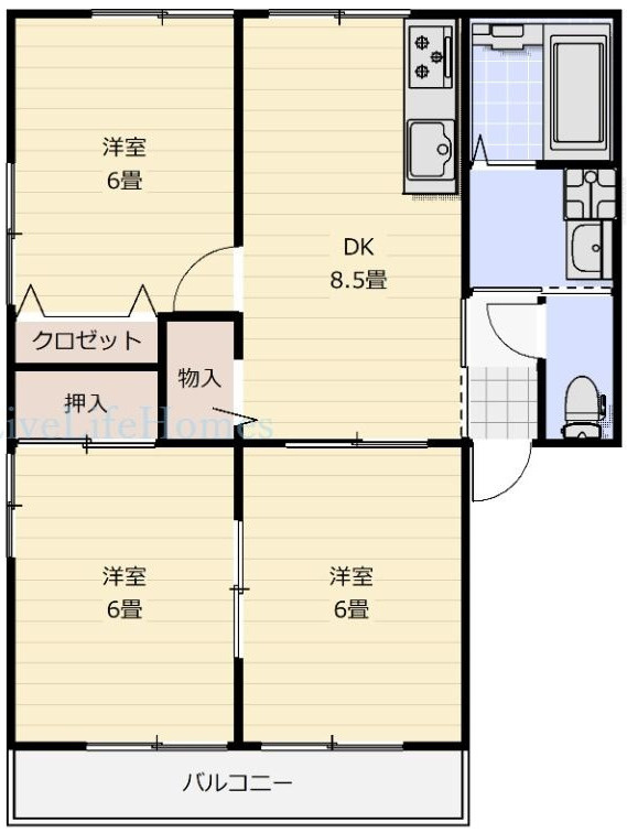 リブライフ大原の間取り