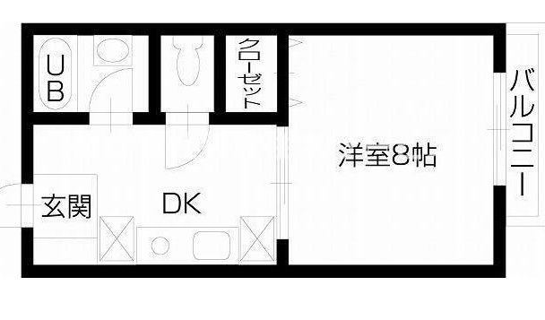 西ハイツの間取り
