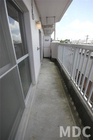 リバーサイド福井のバルコニー