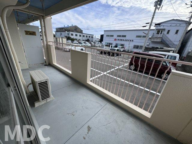 徳島市北沖洲３丁目の賃貸マンションのバルコニー