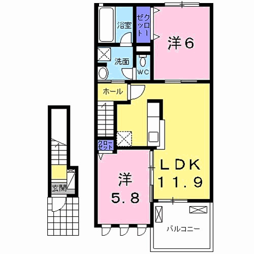 プルミエⅡの間取り