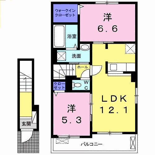 ココンⅠの間取り