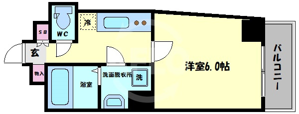 U-ro玉造Ⅱの間取り|Ｕ-ro玉造Ⅱ　間取り