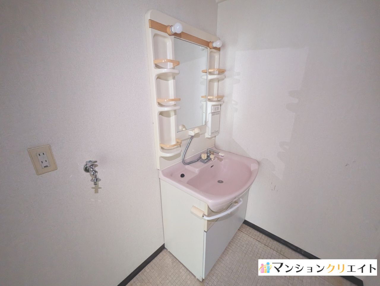 信開ドムス松本の洗面所|洗面化粧台