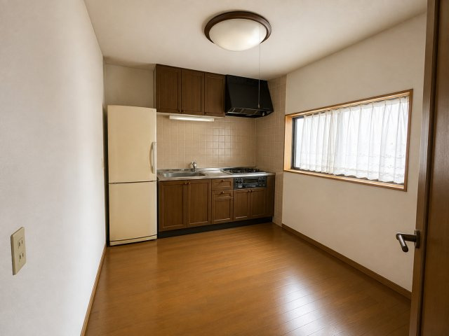 蒲郡市水竹町　中古建てのキッチン|キッチン横に大きな窓があり、お料理中の手元を明るく照らします！