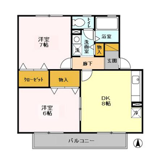 【間取り】 | サンハイムＩ
