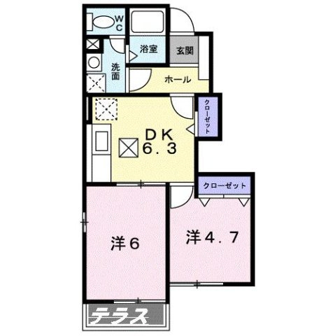 リオ・ラド・パティオ　Ａの間取り
