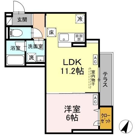 D-asset矢崎町の間取り