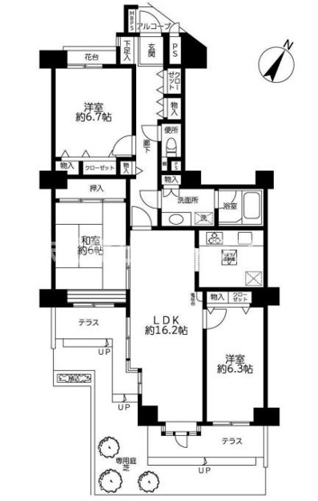 【間取り】 | ライオンズガーデン東大宮　弐番館