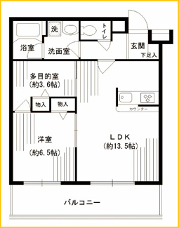 【間取り】 | ルミエール妙蓮寺Ⅱ