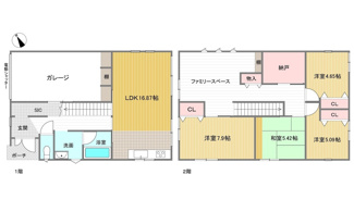 【間取り】 | 広島市安佐北区可部５丁目