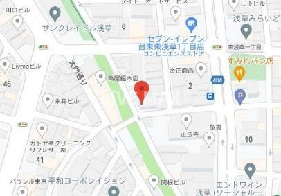 【地図】プロニティ浅草 