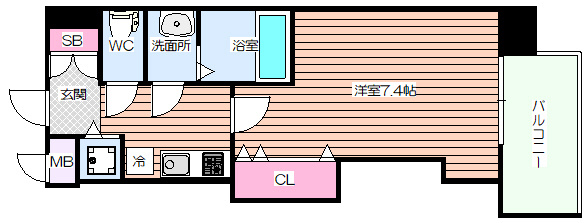 【間取り】 | Luxe江坂Ⅱ
