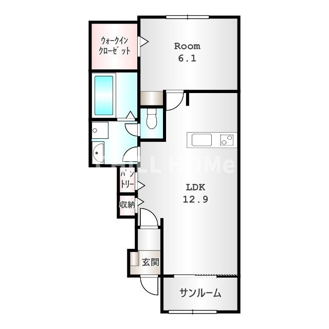 凛　Ⅰの間取り|当社、チルホームのHPもご覧ください(^^)/物件情報多数♪